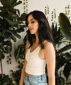 BT TOPS Izzy Ribbed Crop Tank - Cream 12 BT TOPS Izzy Ribbed Crop Tank - Cream