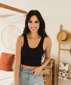 BT Izzy Ribbed Crop Tank - Black 11 BT Izzy Ribbed Crop Tank - Black