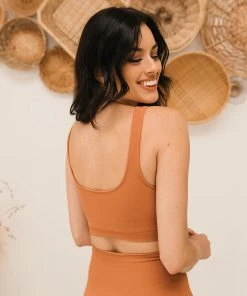 BT ACTIVEWEAR Levi Seamless Double Layer Brami - Terracotta