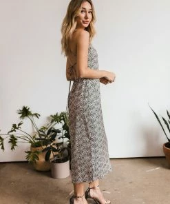 BT Dream Girl Floral Satin Slip Midi Dress DRESSES