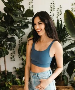 BT ACTIVEWEAR Levi Seamless Double Layer Brami - Steel Blue