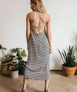 BT Dream Girl Floral Satin Slip Midi Dress DRESSES