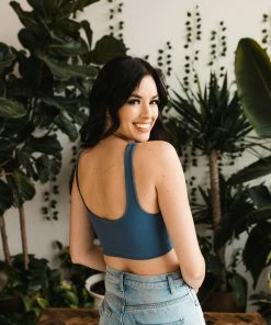 BT ACTIVEWEAR Levi Seamless Double Layer Brami - Steel Blue