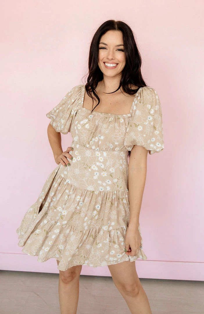 BT BEST SELLERS Lula Floral Cut Out Tiered Babydoll Dress 3 BT BEST SELLERS Lula Floral Cut Out Tiered Babydoll Dress