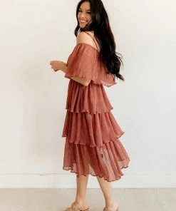 BT Rehearsal Tiered Midi Dress BEST SELLERS