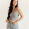 BT Izzy Ribbed Crop Tank - Chambray BEST SELLERS 2 BT Izzy Ribbed Crop Tank - Chambray BEST SELLERS