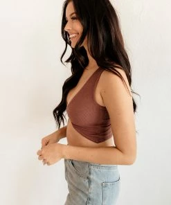 BT TOPS Tori Reversible Twist Crop Top - Plum 10 BT TOPS Tori Reversible Twist Crop Top - Plum