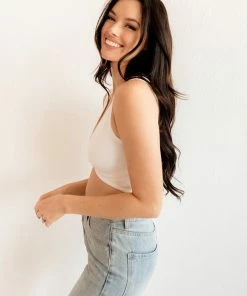 BT Tori Reversible Twist Crop Top - White BRIDAL 9 BT Tori Reversible Twist Crop Top - White BRIDAL