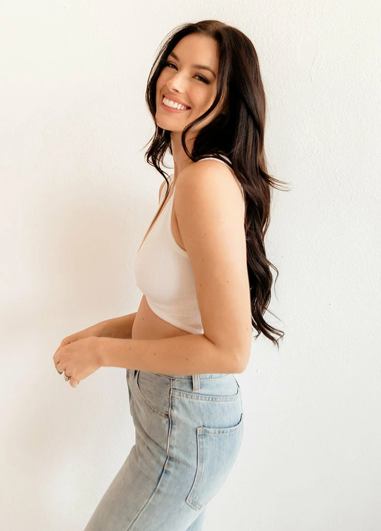 BT Tori Reversible Twist Crop Top - White BRIDAL 5 BT Tori Reversible Twist Crop Top - White BRIDAL