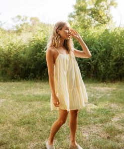 BT DRESSES Kaylum Striped Peplum Dress