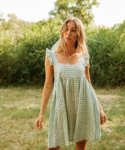 BT DRESSES Taylor Gingham Babydoll Dress
