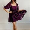 STORIA Vicky High Sheen Babydoll Dress BUMP FRIENDLY