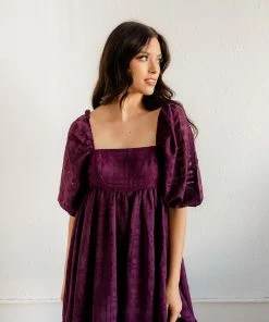 STORIA Vicky High Sheen Babydoll Dress BUMP FRIENDLY