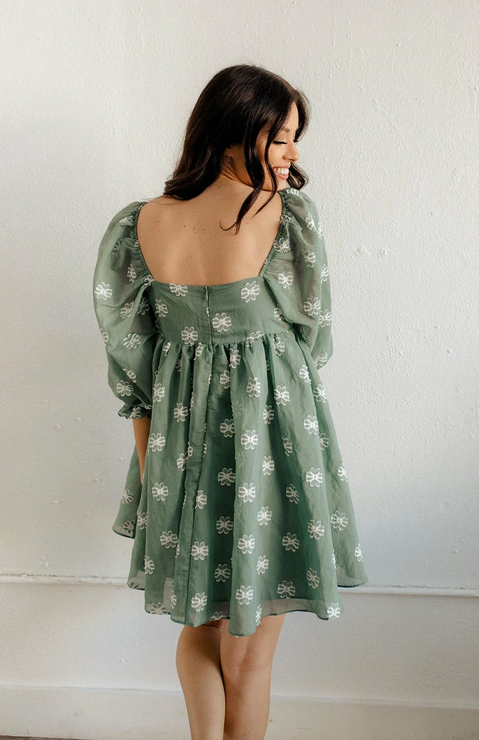 STORIA Daisy Applique Floral Babydoll Dress 5 STORIA Daisy Applique Floral Babydoll Dress