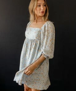 STORIA Sedona High Sheen Floral Babydoll Dress BUMP FRIENDLY
