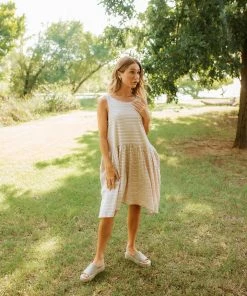 BT Amber Striped Babydoll Dress DRESSES