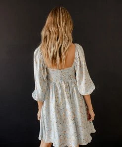 STORIA Sedona High Sheen Floral Babydoll Dress BUMP FRIENDLY