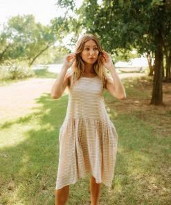 BT Amber Striped Babydoll Dress DRESSES