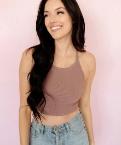 BT Tammy Ribbed Racerback Brami - Mauve RESTOCKED