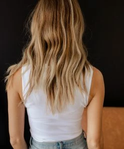 BT Josephine Seamless Cropped Top - White TOPS