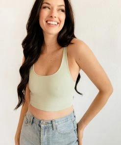 BT ACTIVEWEAR Levi Seamless Double Layer Brami - Pistachio