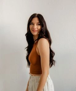 BT Josephine Seamless Cropped Top - Camel 10 BT Josephine Seamless Cropped Top - Camel