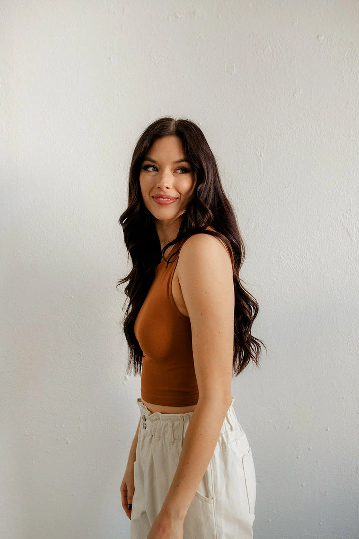 BT Josephine Seamless Cropped Top - Camel 5 BT Josephine Seamless Cropped Top - Camel