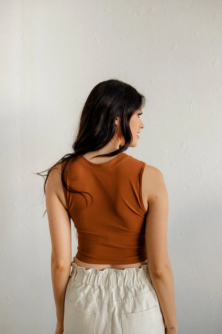 BT Josephine Seamless Cropped Top - Camel 4 BT Josephine Seamless Cropped Top - Camel