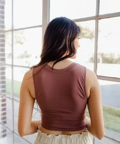 BT Josephine Seamless Cropped Top - Rose Wood