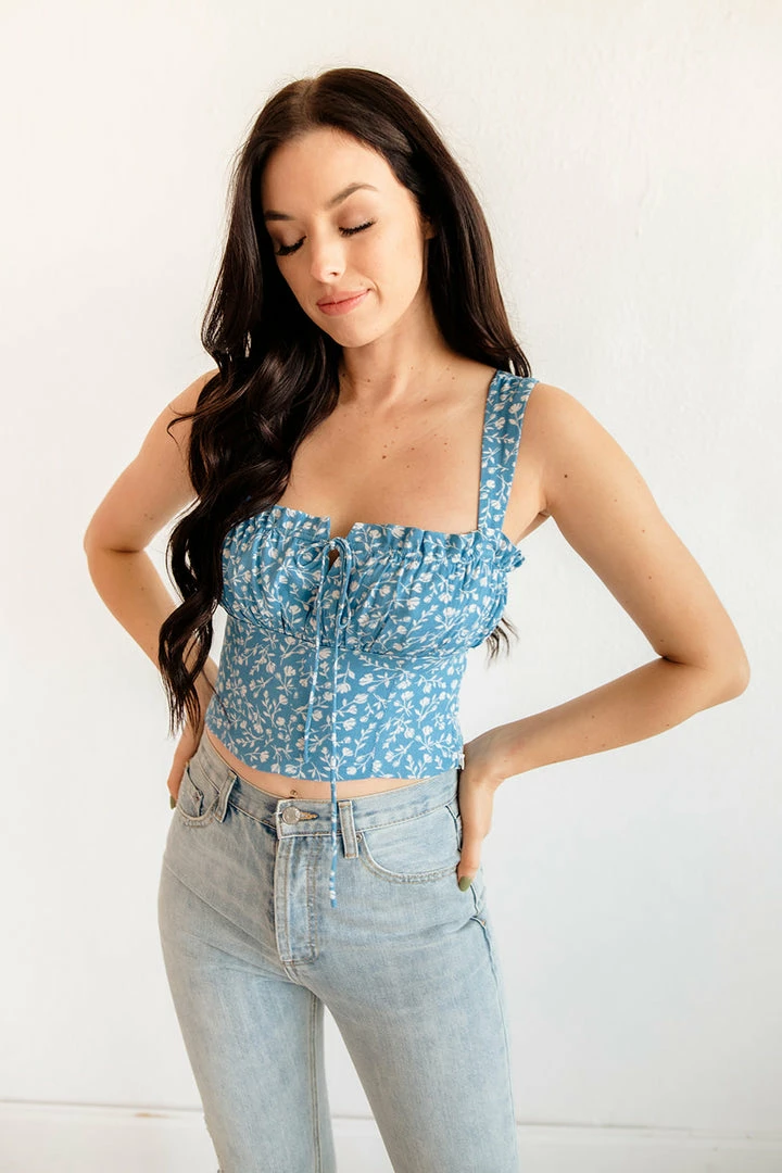 BT TOPS Willi Floral Bustier Crop Top 4 BT TOPS Willi Floral Bustier Crop Top