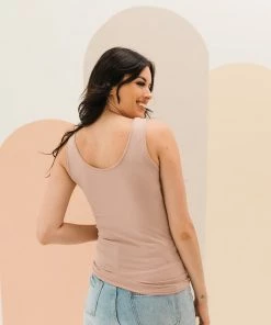 Shop Caylo Seamless Reversible Tank - Dusty Rose BUMP FRIENDLY
