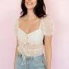 LE LIS BEST SELLERS Breezy Floral Embroidery Mesh Crop Top 1 LE LIS BEST SELLERS Breezy Floral Embroidery Mesh Crop Top
