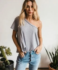 Shop Caylo Brooke One Shoulder Tee TOPS