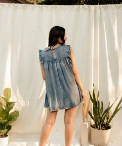 MUSTARD SEED DRESSES Shelby Tencel Ruffle Dress