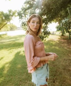 MUSTARD SEED TOPS Brisbane Smocked Ruffle Blouse 23 MUSTARD SEED TOPS Brisbane Smocked Ruffle Blouse