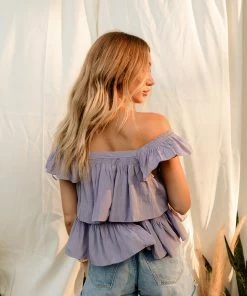 MUSTARD SEED TOPS Sana Tiered Ruffle Blouse