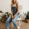 BT ROMPERS + JUMPSUITS Living Easy Pocketed Denim Overalls