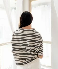 BT BEST SELLERS Aston Striped Collared Knit Top 20 BT BEST SELLERS Aston Striped Collared Knit Top