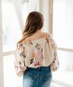 BT Lyla Cotton Blend Floral Top
