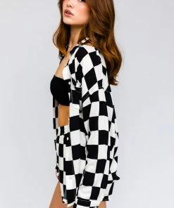 LE LIS MATCHING SETS Johan Checkered Button Down Top 20 LE LIS MATCHING SETS Johan Checkered Button Down Top