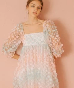 STORIA She's Like Spring Tulle Babydoll Dress - Pastel BEST SELLERS