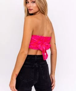 LE LIS Billie Handkerchief Tube Top