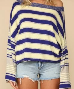 BT Jackie Striped Knit Top TOPS
