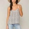 BT ANIMAL PRINT Jones Leopard Cami Tank - Grey