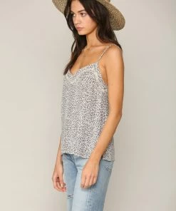 BT ANIMAL PRINT Jones Leopard Cami Tank - Grey