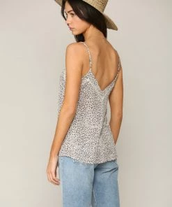 BT ANIMAL PRINT Jones Leopard Cami Tank - Grey