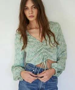 BT Rain Or Shine Adjustable Ruched Top TOPS