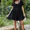 BT Monoco Babydoll Dress - Black BUMP FRIENDLY