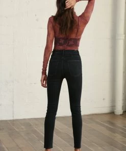 BT TOPS Sweet Mary Sheer Lace Top - Dark Mauve