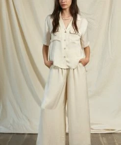 BT Blue Moon Utility Satin Blouse